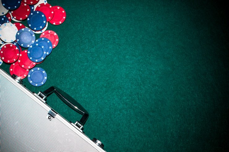 Meja live blackjack di studio leomord dengan dealer profesional dan staging area yang jelas