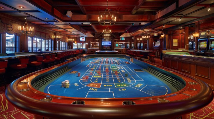 Tampilan layar meja Teen Patti dengan kartu pemain dan pot taruhan yang terlihat jelas